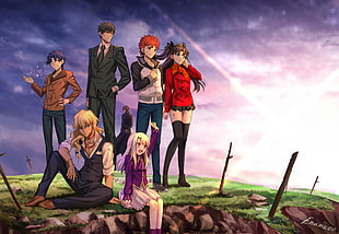 Fate/Stay Night illustration, Fate Series, Fate/Stay Night, Fate/Stay Night: Unlimited Blade Works, Tohsaka Rin