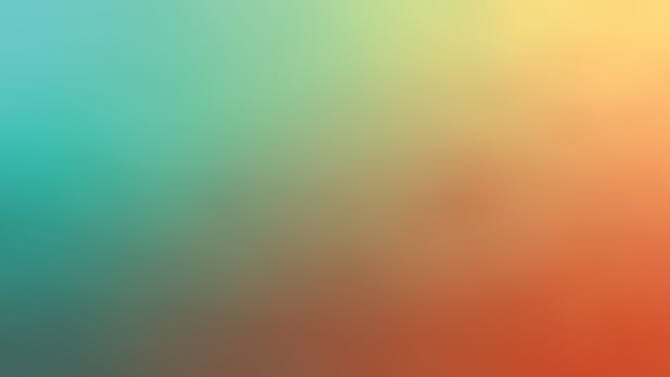 simple, gradient, orange, cyan HD wallpaper