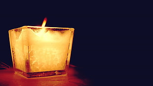 votive candle, lights, night, fire HD wallpaper