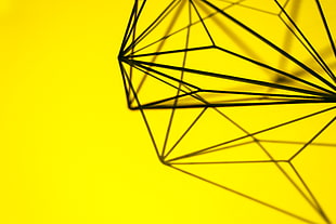 geometry, lines, yellow HD wallpaper