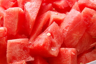sliced watermelons