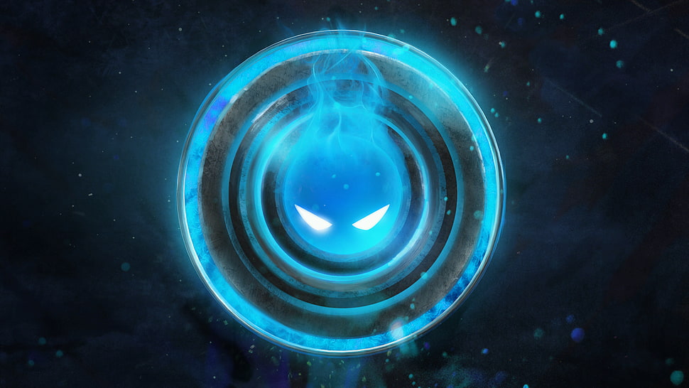 blue flames game wallpaper, Dota 2, Loading screen HD wallpaper