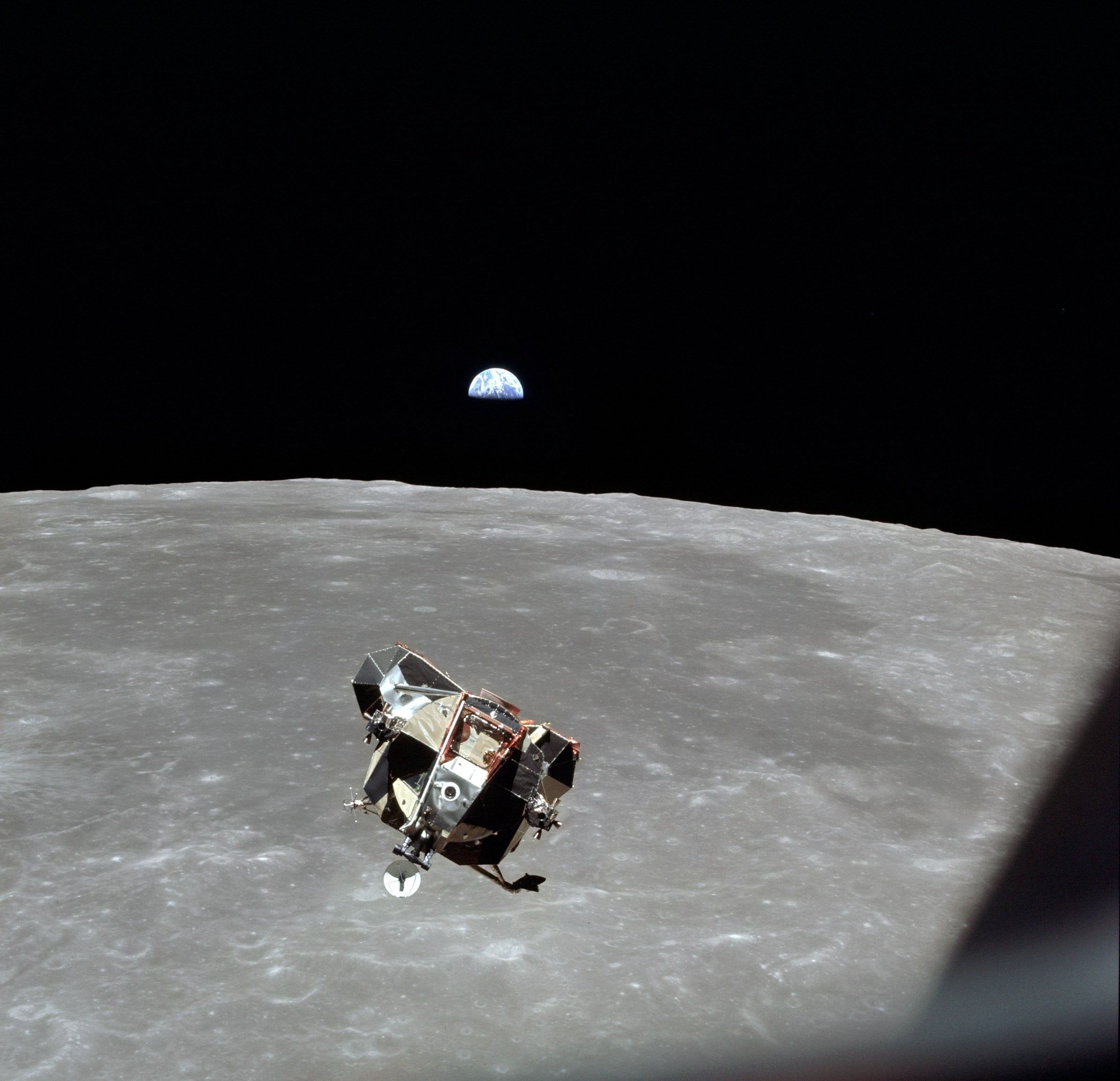 satellite, Apollo, Moon, landscape, space