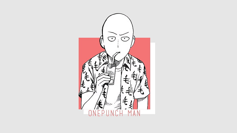 One Punch Man, One-Punch Man, simple, simple background HD wallpaper