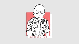 One Punch Man, One-Punch Man, simple, simple background HD wallpaper