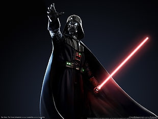 Darth Vader with lightsaber poster, Darth Vader, Star Wars, video games, Star Wars: The Force Unleashed