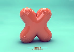 red X balloon letter