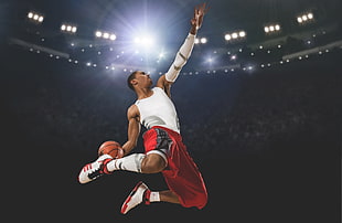 basketball player low-angle photo HD wallpaper