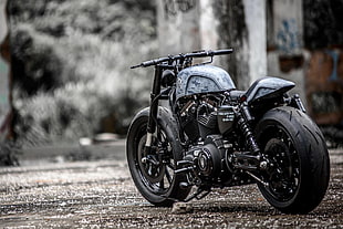 grey and black motorcycle