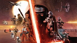 Star Wars, Star Wars: The Force Awakens, Kylo Ren, Han Solo HD wallpaper