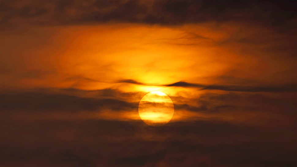sunset, sunset, sky, sunlight HD wallpaper