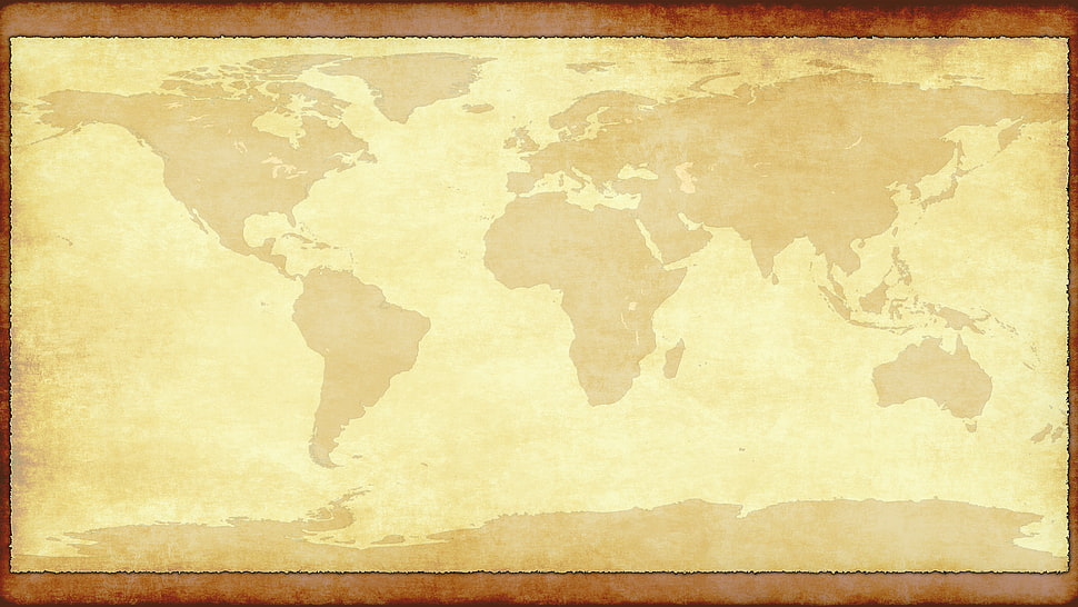 ma illustration stuck on wall, world, map, world map HD wallpaper