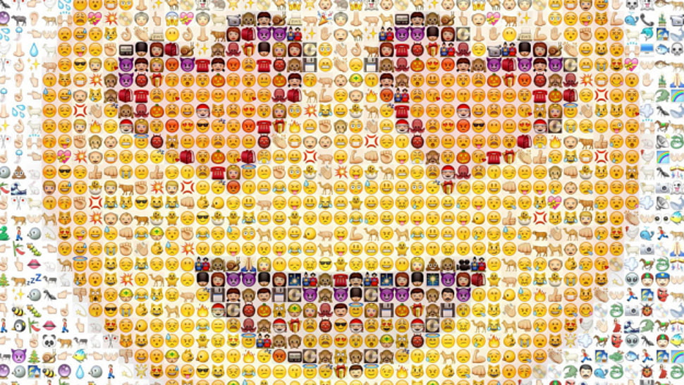 assorted-emoji mosaic HD wallpaper
