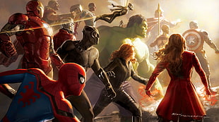 Avengers: Infinity War, Artwork, Marvel Comics, 4K