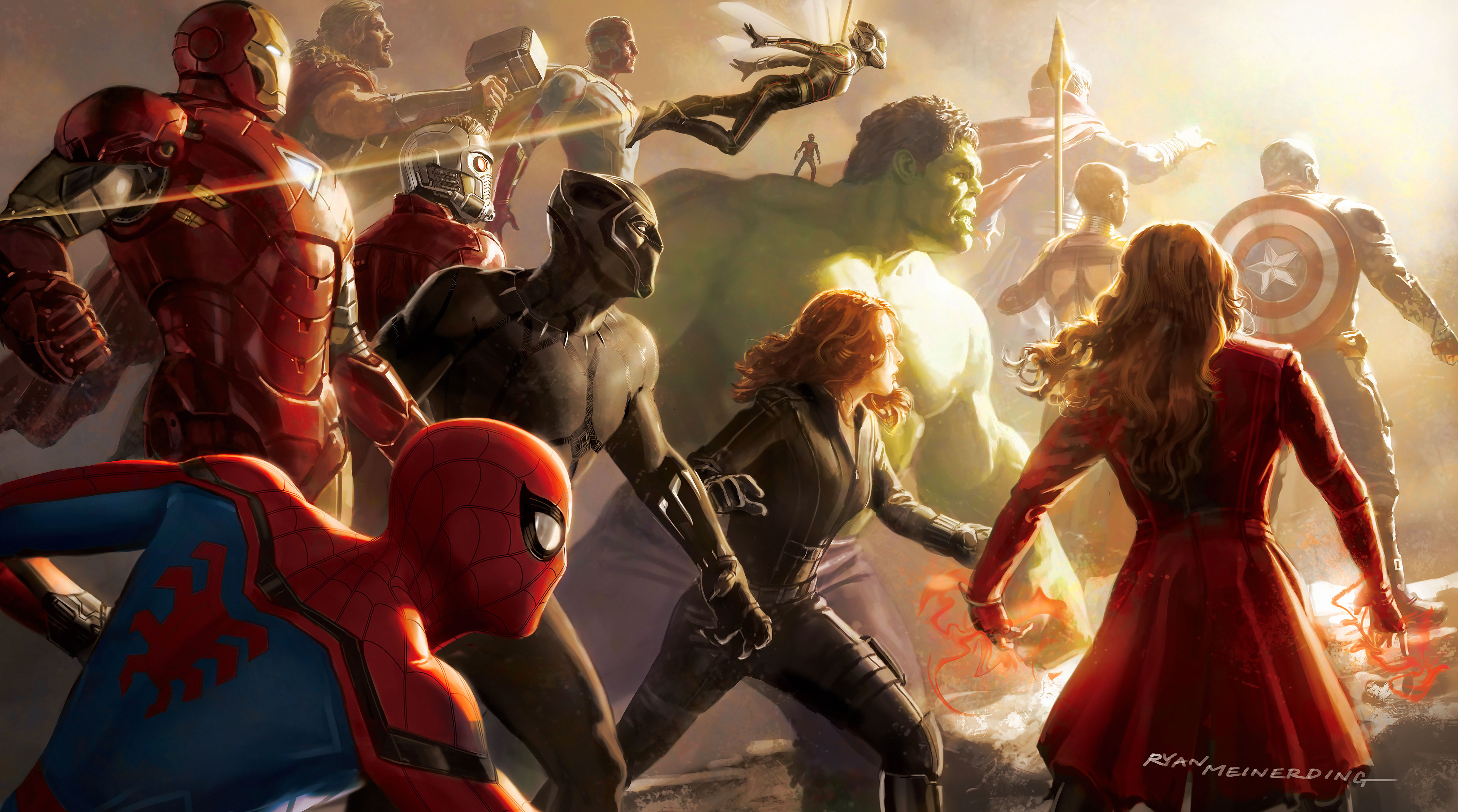 Avengers: Infinity War, Artwork, Marvel Comics, 4K HD wallpaper | Wallpaper  Flare