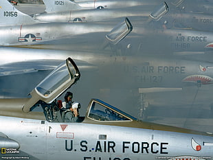 gray U.S. Air Force plane, US Air Force, jet fighter, cockpit, National Geographic HD wallpaper