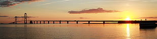view of bridge on body of water