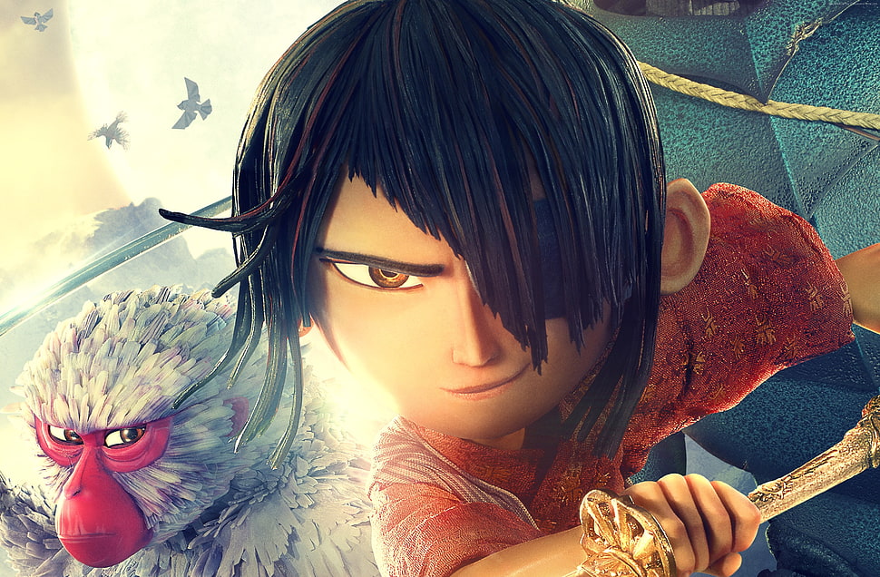 Kubo and the Two Strings movie poster HD wallpaper