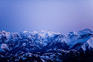 snow mountain during nighttime photography, sun valley, idaho