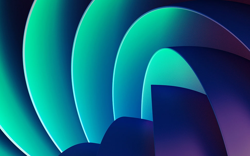 teal and purple digital wallpaper HD wallpaper
