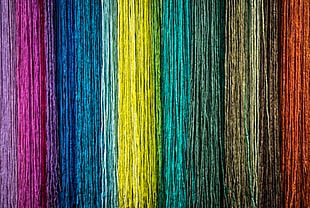 assorted-color strings decor, Fabric, Texture, Multicolored