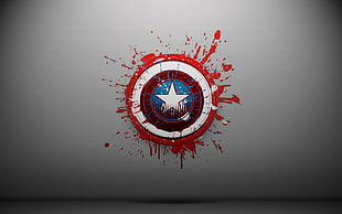 Captain America's shield paint wall decor