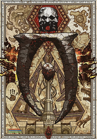 white, black, and gray tower mosaic wall decor, The Elder Scrolls IV: Oblivion, video games