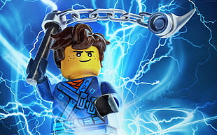 Lego minifigure lightning character