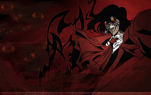 black haired man anime character, Hellsing, Alucard, vampires