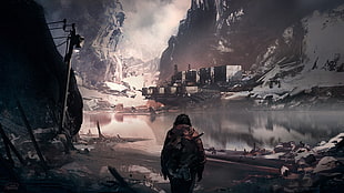 game video clip digital wallpaper, apocalyptic, futuristic, artwork