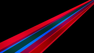 red and blue line logo