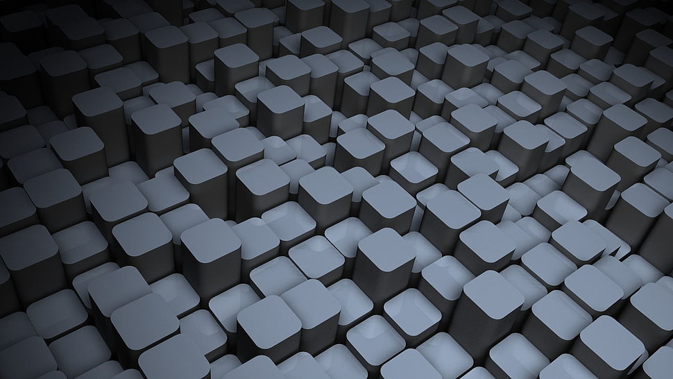 white 3D animataion HD wallpaper