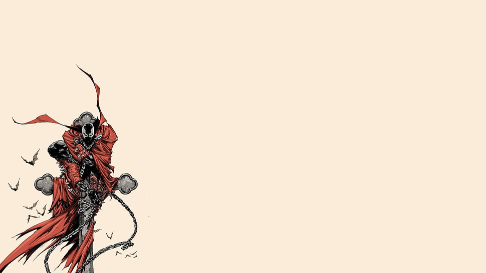 gray and red character with sword digital wallpaper, Spawn, Todd McFarlane HD wallpaper