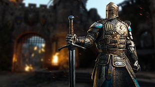 grey knight armor, For Honor, sword, armor, knight