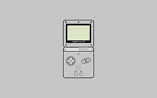 gray Nintendo Gameboy Advance SP, GameBoy Advance SP, consoles, video games, minimalism
