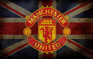 Manchester united logo HD wallpaper