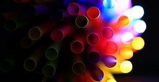 assorted-color straw lot HD wallpaper