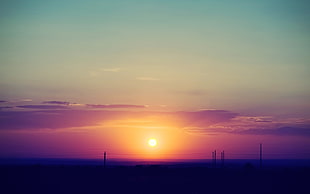 photography of sun during sunset
