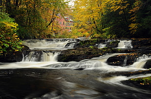 closeup photo of waterfalls, montague