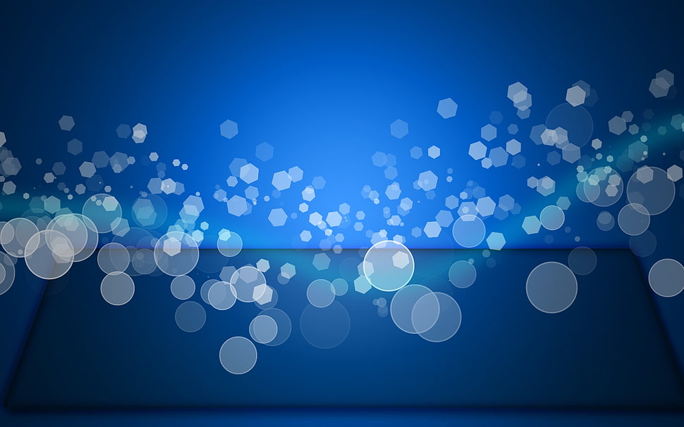 blue and white light patter HD wallpaper