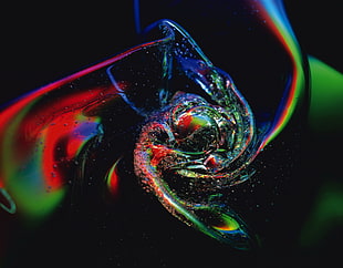 iridescent water digital wallpaper