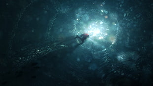 photo of person diving in water, video games HD wallpaper