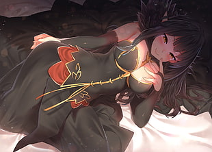 female anime character digital wallpaper, boobs, Assassin of Red (Semiramis) (Fate/Apocrypha), Fate/Grand Order, blushing
