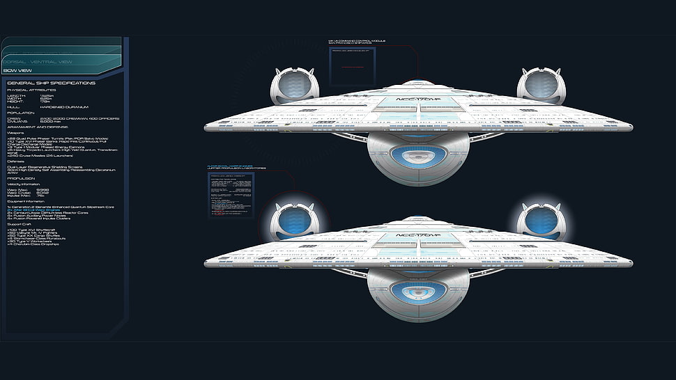 white space ship illustration, Star Trek, USS Enterprise (spaceship) HD wallpaper