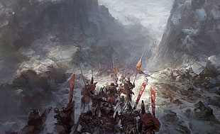 group of men graphic wallpaper, artwork