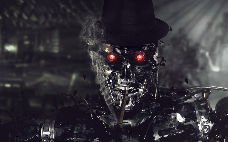 robot 3D wallpaper, Terminator HD wallpaper