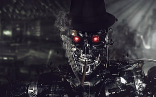 robot 3D wallpaper, Terminator