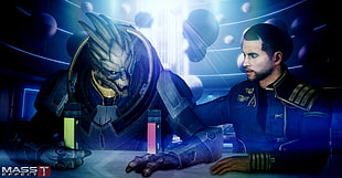 blue and black power tool, Mass Effect, video games