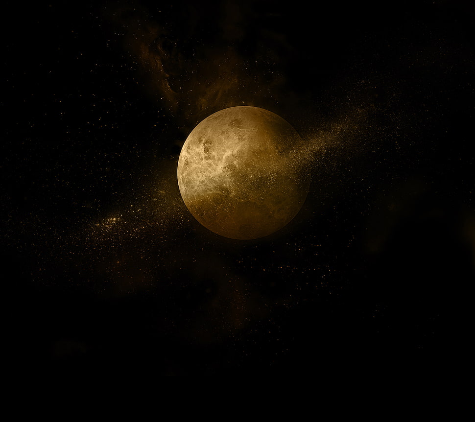 moon illustration HD wallpaper