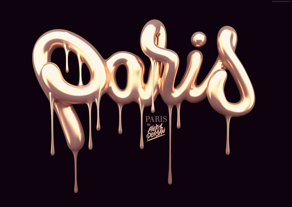 Paris text overlay HD wallpaper